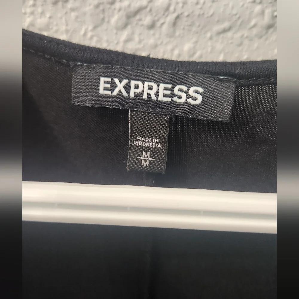 Express Black Long Sleeve Dress